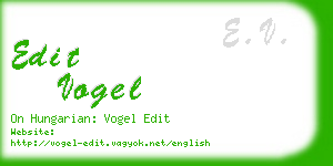 edit vogel business card